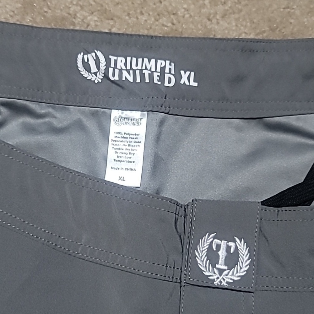 Triumph United Gray MMA Fighter Shorts - Picture 4 of 8